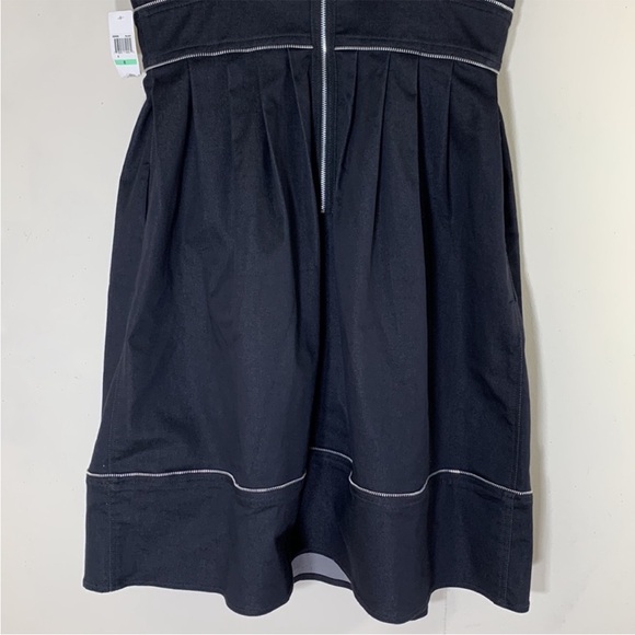 MAGGY LONDON Black Zipper Decorated Pleat Dress.  8. NWT. - Picture 9 of 9